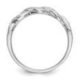 thumbnail image 2 of 14K White Gold Ring Band Wedding Diamond Round , Size 8, 2 of 7