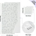 thumbnail image 3 of GZHJMY Delicate White Flowers Bath Towels Set - 1 Bath Towel 1 Washcloth Extra Absorbent Pure Cotton Towels, Super Soft Bathroom Towels for Home, Hotel, Spa Travel, 3 of 7