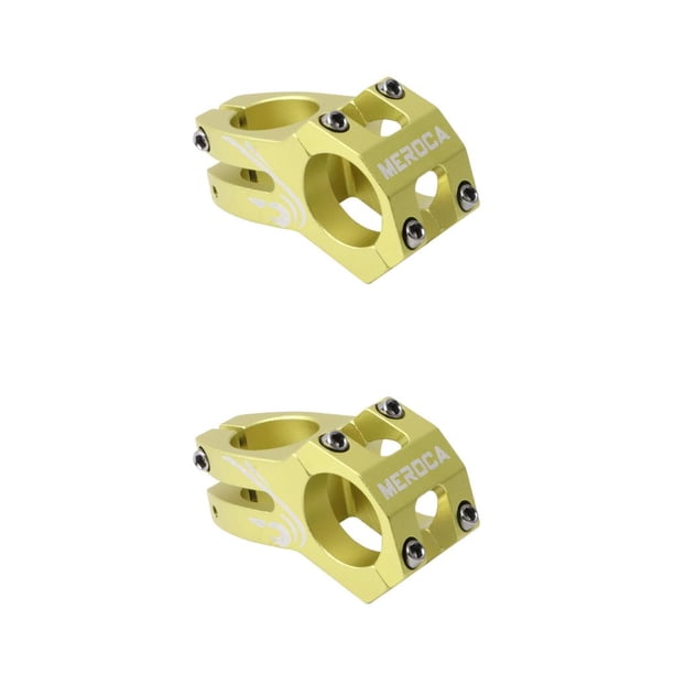 Eigraketly Vástago corto de bicicleta, pieza modificada Universal, vástagos de manillar de aleación de aluminio, accesorio de conexión, Verde 2piezas