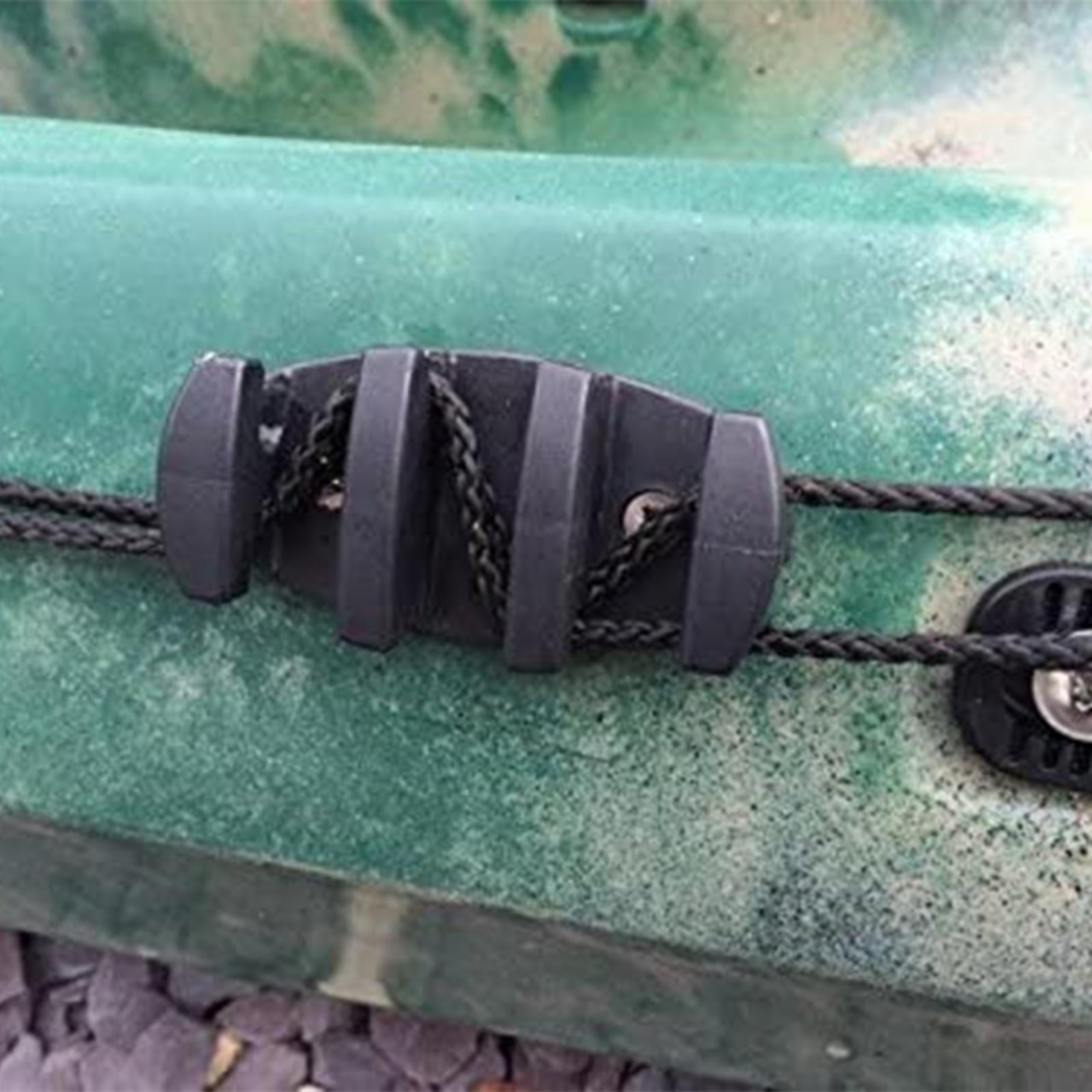 Kayak Anchor Trolley ft Rope Pulleys Nuts Deck Rigging Set Rivets Screws Pad Eyes Marine Canoe Water Sports