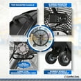 thumbnail image 6 of Comfort Zone 30-Inch 2-Speed High-Velocity Floor Fan with All-Metal Construction, Rubber Wheels, and Balanced Blades, 6 of 7