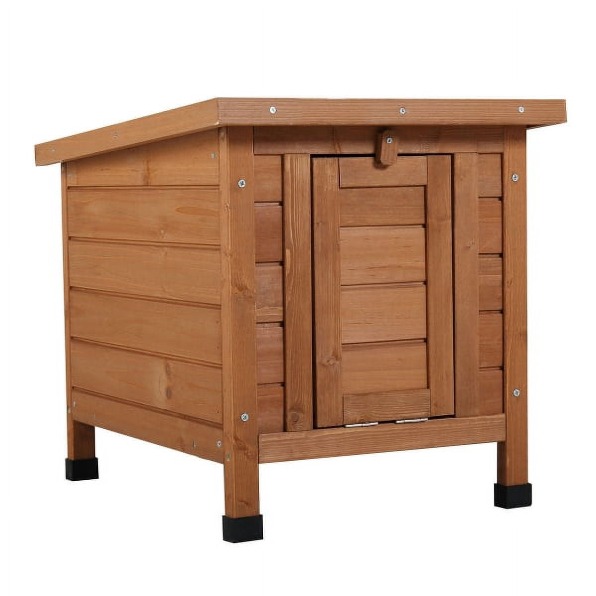 Immere Small Animal House, Raised Pet Home, Ideal for Bunnies, Guinea Pigs, and Turtles, Bright Orange