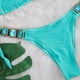 thumbnail image 5 of TaTaai Patchwork Strap Bikini for Women, Crystal Embellished Swimsuit Set, Elegant Two Piece Beach Vacation Wear with Glittering Details, Solid Color Style Gift, 5 of 8