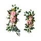 thumbnail image 4 of 2 piezas de flores de seda, guirnalda floral, letreros de bienvenida, decoraciones rústicas para arco de boda Rosa Blanco, 4 of 8