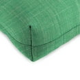 thumbnail image 4 of Jordan Manufacturing 18" x 18" Harlow Dill Green Crosshatch Square Tufted Contoured Outdoor Wicker Seat Cushion (2 Pack), 4 of 12