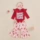 thumbnail image 2 of Conjunto de mamelucos navideños Kuriozud para bebés y niñas de 3 a 6 m, 2 of 7