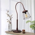 thumbnail image 1 of All the Rages LT1060-RDB Elegant Designs Open Cage Table Lamp, Red Bronze, 1 of 4