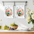 thumbnail image 3 of Easter Eggs Kitchen Towels Set of 3, Blue Floral Basket Leaves Rustic Botanical Absorbent Dish Towels for Kitchen, Microfiber Hand Towel, Quick Drying Tea Towel for Cleaning Decorative Dishcloths, 3 of 7