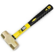 Stark USA 3LB Brass Sledge Hammer With Fiberglass Handle, Corrosion Resistant