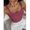 Watermelon Pink-L, variant on Watermelon Pink Seamless Double-Strap Lightweight Sports Bra Camisole