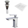 thumbnail image 1 of American Imaginations 21.5-in. W 1 Hole Ceramic Top Set In White Color - Drain Incl. AI-33212, 1 of 9