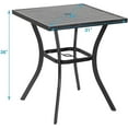 thumbnail image 2 of MFSTUDIO 36” Patio Counter Height Bar Table, Square Metal Outdoor Patio Table Heavy Duty, Black, 2 of 10