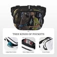 thumbnail image 3 of Saiise Scooby-Doo Print Fanny Pack Crossbody Bag for Women and Men, Belt Bag for Hiking Bum Bag with Adjustable Strap, Waist pack for Running Workout Sports Travel, 3 of 7
