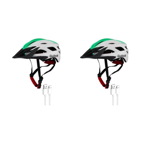 Naiovety Casco de ciclismo con luces, bicicletas de carretera de montaña, seguridad de carga, casco de bicicleta integrado, gorras de patinaje Type5 NO5