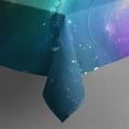thumbnail image 5 of Colorful Tie Dye Wave Pattern Square Tablecloth,Waterproof Square Table Cover,Wipeable Spillproof Washable Table Cover for Home Kitchen Party Decor 60"x60"(152x152cm), 5 of 6