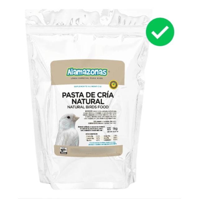 Pasta de Cría Natural Alamazonas 1kg