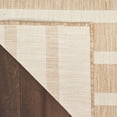 thumbnail image 2 of Nourison Positano Modern Stripes Flatweave Outdoor Rug Beige Ivory 2' x 6', 2 of 11