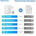 thumbnail image 3 of Waterdrop X8 Reverse Osmosis System, 800 GPD Tankless Reverse Osmosis Water Filter, 9-Stage Filtration Undersink RO Water Filtration System, 2:1 Pure to Drain, Smart Faucet, Reduce PFAS,with WD-X8-F3, 3 of 15