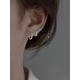 thumbnail image 3 of Pendientes de plata S925 con forma de círculo de circonita y diamante para mujer, aretes con forma de círculo de diamante Rai Explosive Advanced Sense, 3 of 5