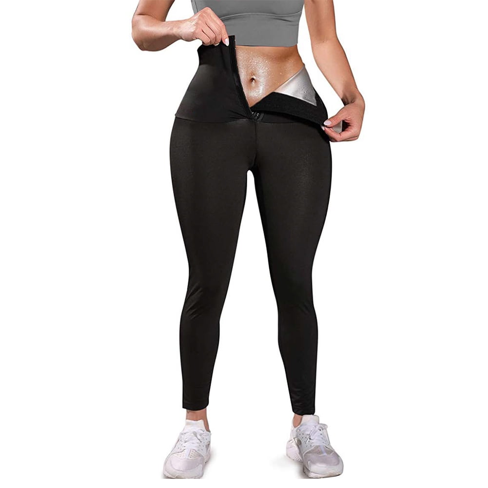 Details about   High Waist Sauna Pant Compression Slimming Leggings Thermo Sweat Sauna Capris 
