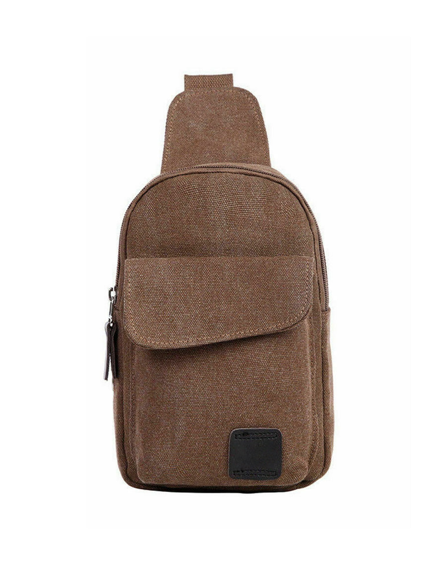 Large One Strap Travel Sport Crossbody Shoulder Bag for Men Women Plambag Canvas Sling Backpack 