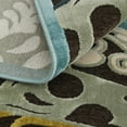 thumbnail image 6 of Feizy Saphir Cabo Modern Floral & Botanical, Blue/Gold, 7'6" x 10'6" Area Rug Sheen Fade Resistant Bohemian & Eclectic Paisley Floor Rug for Living room Bedroom, 6 of 9