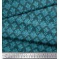 thumbnail image 2 of Soimoi Cotton Jersey Fabric Palmette Damask Printed Fabric 1 Yard 58 Inch Wide, 2 of 3