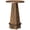 Brown, variant on Demi Bonn 37" Round Pub Table, Counter Height Bar Table with Footrest for Kitchen, Dining Room, Black