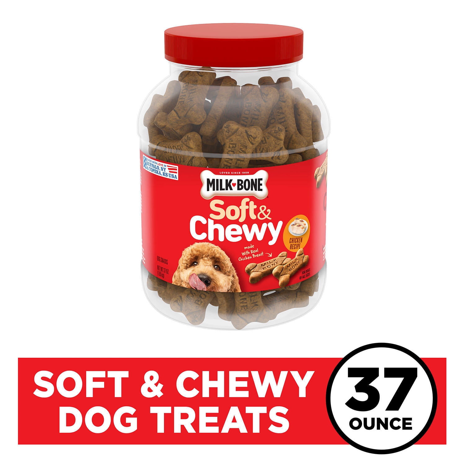 Milk-Bone Soft & Chewy Dog Snacks, Chicken Recipe (37 oz.)