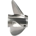 thumbnail image 4 of Quicksilver Thunderbolt Propeller High Polished Stainless Finish Qs5008x - 21p, Right, 4 of 4