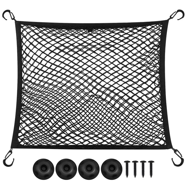 Shisuyan 1 Set Trunk Net Car Mesh Cargo Net Automotive Cargo Net Elastic Trunk Net Car Trunk Netting Luggage Netting Car Trunk Accessory