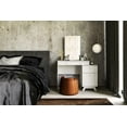 thumbnail image 7 of BS Canada Import Decor BS-100018 Santa Monica 2-Drawer Dressing Table with Mirror, White, 7 of 7