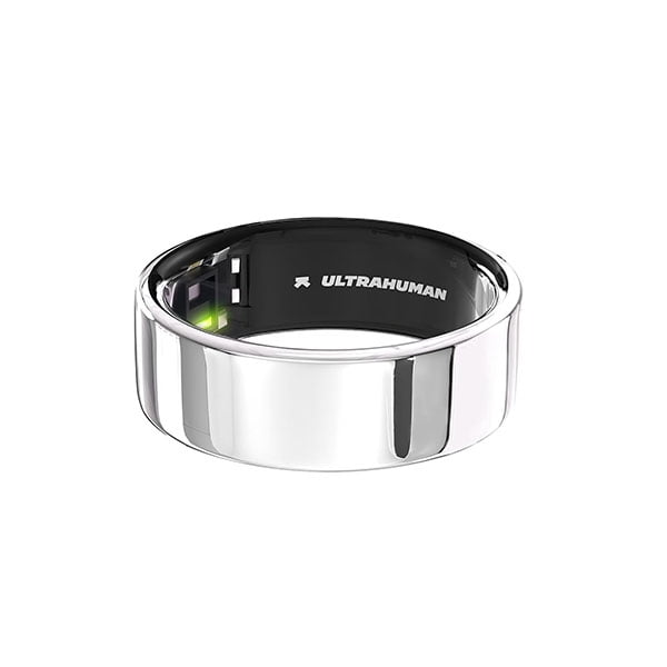 Ultrahuman Ring AIR – Titane Brut, Taille 14 – Bague Connectée Santé (NEUF)