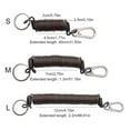thumbnail image 5 of Stretchy Spirals Keyring, Retractable Keychains Coil Spring Keychains Steel Wire Hook Color Keychains for Backpacks, 5 of 9