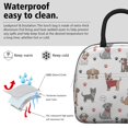 thumbnail image 3 of Dog Breeds and Dog Paw Print Insulated Leakproof Lunch Box for Work, Lunch Bag for Women Men, Loncheras Para Mujer for Beach Travel Picnic Camping, 3 of 6