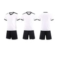 thumbnail image 2 of Zpanxa Kids Soccer Jersey 2 Piece Outfit Set Short Sleeve V-Neck Sport Shirt and Shorts Team Uniform Activewear Summer, 2 of 6
