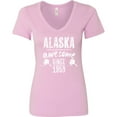 thumbnail image 3 of Inktastic Alaska Awesome Since 1959 Women's V-Neck T-Shirt, 3 of 5