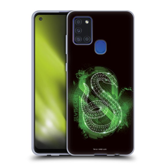 Head Case Designs Officially Licensed Harry Potter Deathly Hallows XVIII Slytherin Soft Gel Case Compatible with Samsung Galaxy A21s (2020)