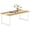 Light Brown and White, variant on Fnova 63" Industrial Dining Table, 6-8 Person Kitchen Table for Dining Room Kitchen Home Office Restaurant Bistro