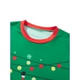 thumbnail image 5 of Elippeo Christmas Family Pajamas Matching Set Santa Claus Print Long Sleeve Tops and Pants Loungewear Soft Sleepwear, 5 of 10