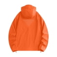 thumbnail image 6 of Mens Windbreak Lightweight Sun Protection Running Jackets with Zip Pocket, Workout Track Hoodie Athletic Gym Sweatshirts Men Red, 6 of 9