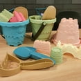 thumbnail image 3 of MesaSe 1 Ensemble Jouets de Sable de Plage Seau de Sable Coloré Pelle Râteau Moules de Château Ensemble de Six Pièces Jouet Interactif de Creusage Château pour Enfants Construction Jouet de Bac à Sable Extérieur Cadeau Garçons Filles, 3 of 7