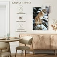 thumbnail image 5 of Elephant Stock Winter Forest Cougar Wall Art - Vertical Multi Panel Canvas - Living Room Wall Decor - Animal Multi Panel - Blue And Gray Decor - 36" x 57", 5 of 8