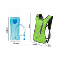 thumbnail image 2 of Mochila de bolsa de agua de doble hombro para deportes al aire libre - Mochila verde 1802 sin marcar + bolsa de agua de tubo transparente de 2L Adepaton CPB-US-CJZ592-2, 2 of 5