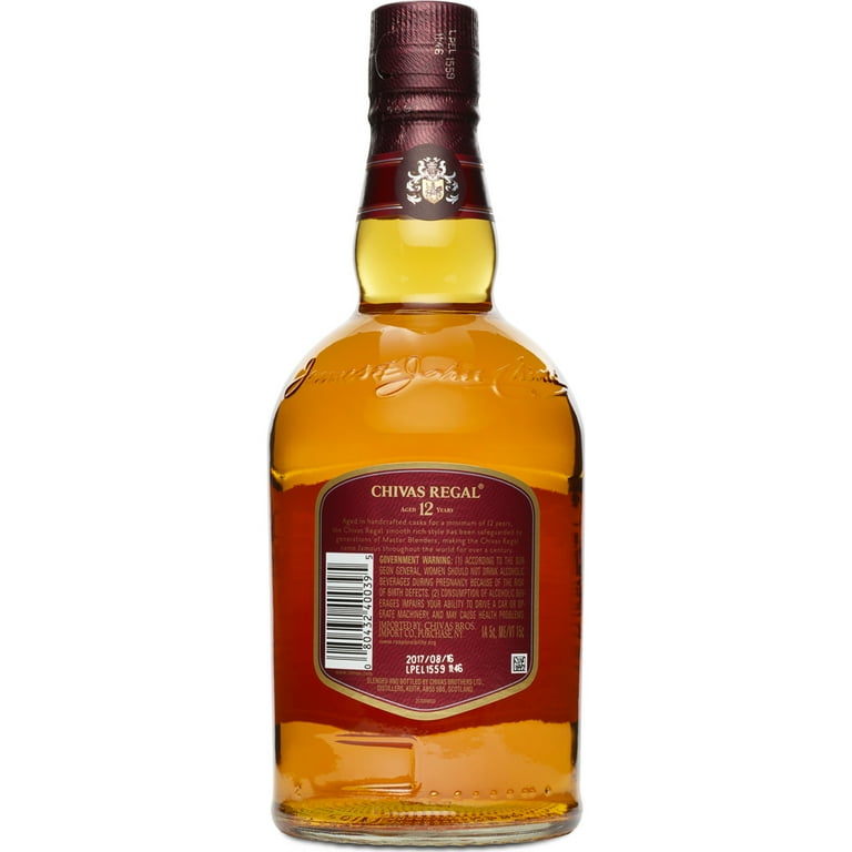Chivas Regal 12 Year Old Blended Scotch Whisky, 750 mL Chivas Regal 12 Year Old Blended Scotch Whisky, 750 mL