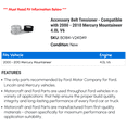 thumbnail image 2 of Accessory Belt Tensioner - Compatible with 2000 - 2010 Mercury Mountaineer 4.0L V6 2001 2002 2003 2004 2005 2006 2007 2008 2009, 2 of 2