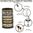 thumbnail image 2 of Zahari Home 4pc Safari Stripes Stylish Bathroom Accessories Set Hand Soap Dispenser, Tumbler, Tooth Brush Holder and Soap Dish Modern Classic Luxury Contemporary Decor Unique Design Stylish Bath Set, 2 of 4