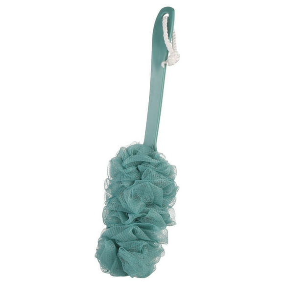 Loofah stick, loofah shower back scrubber, bath sponge with handle, PE loofah with soft mesh