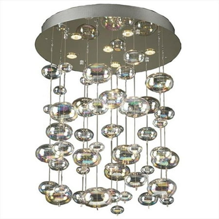 

PLC Lighting 96964 PC Bubbles Chandeliers 6 Light Halogen 120V 50W in Polished Chrome
