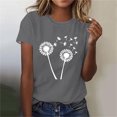 thumbnail image 2 of Kaemgyyd T-Shirt Grande Taille pour Femmes, Mignon, à Imprimé Graphique, Col Rond, Doux, Léger, Manches Courtes, 2 of 4